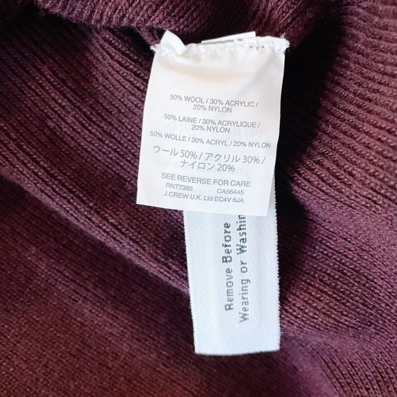J Crew Peplum Sleeve V-Neck Sweater Top Size Small - Picture 11 of 11